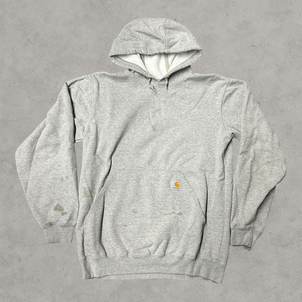 Carhartt Hoodie Mens Medium Gray Loose Fit Midweight Pullover TS0121-M - Picture 1 of 9